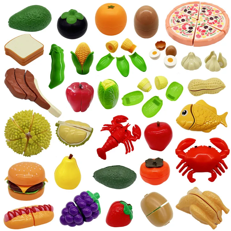 Play Kitchen Set - بيت مونتيسوري لعب قطع الفواكه خضروات