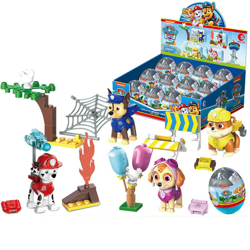 Kids Toys Under 100 - صندوق مفاجآت باو باترول مع مكعبات