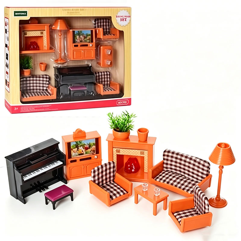 Play Kitchen Set - مجموعة أثاث بيت الدمى بمقياس 1/12