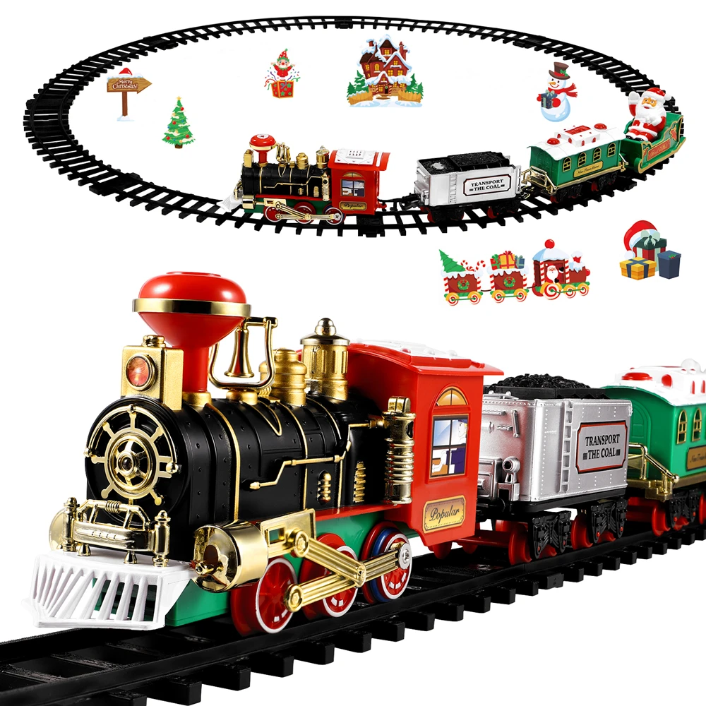 عيد الميلاد احتفالي قطار قاطرة - مراجعة Kids Toys Electric وسعره